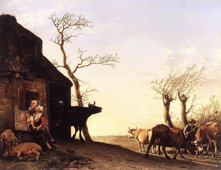 paulus potter Driving the Cattle to Pasture in the Morning oil painting image